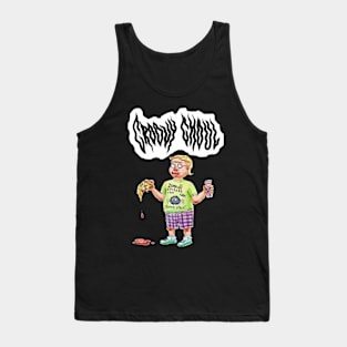 Groovy Ghoul Nerd Pizza Tank Top